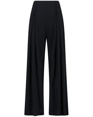 Max Mara Virgin Wool Trousers - Black