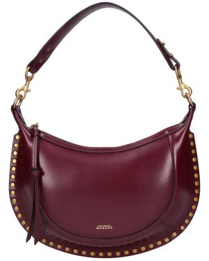 Isabel Marant Studded Crescent Shoulder Bag - Purple