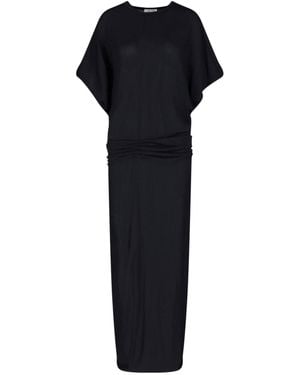 The Row Maxi Dress - Black