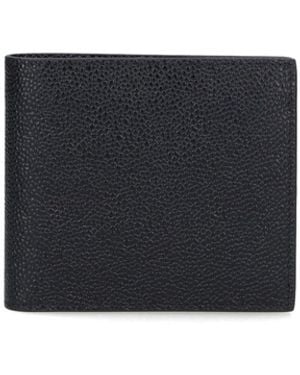 Thom Browne Calf Leather Wallet - Black