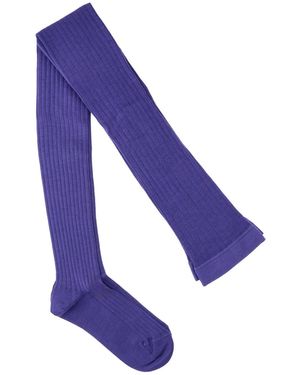 Jil Sander Calzini In Misto Lana - Viola