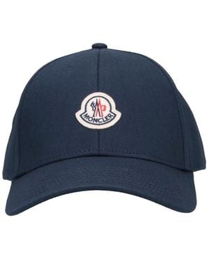 Moncler Cappello Baseball Logo - Blu