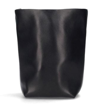 The Row "Bindle" Bucket Bag - Black