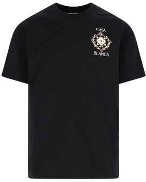 CASABLANCA T-Shirt "Championship Diamond" - Nero