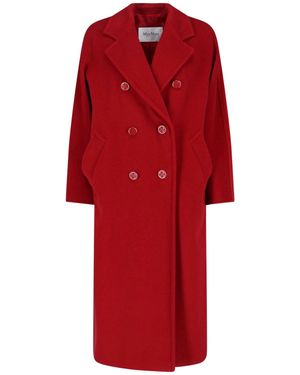 Max Mara Cappotto In Lana Vergine "101801" - Rosso