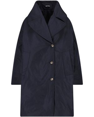 Cape Concept Technical Fabric Coat - Blue