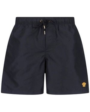 Versace 'Medusa' Beach Shorts - Blue
