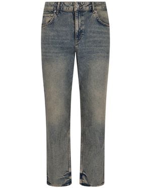 Represent Straight-Leg Denim Jeans With Worn Effect - Grey