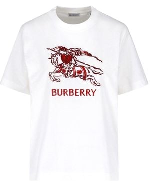 Burberry T-Shirt “Heart Knight” - White