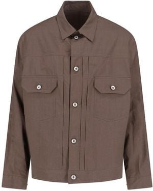 Sacai Jackets Cotton - Brown