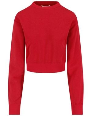 AURALEE Cotton Sweatshirt - Red