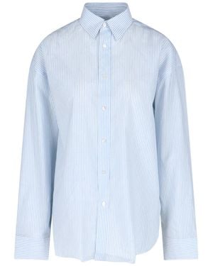 Finamore 1925 'Oriana' Striped Shirt - Blue