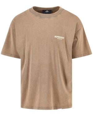 Represent Logo T-Shirt - Natural