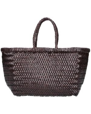 Dragon Diffusion Tote Bag "Triple Jump" - Brown