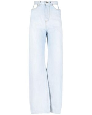Maison Margiela Jeans Dettagli Cut Out - Blu