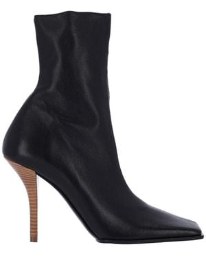 Alaïa 'Sot Square' Ankle Boots - Black