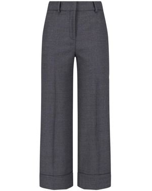 Incotex Wide Tailored Trousers - Grey