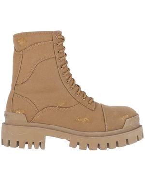 Balenciaga Cotton Boots - Natural
