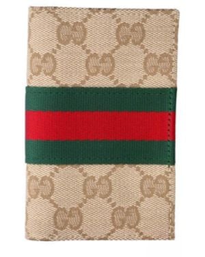 Gucci Bi-Fold Card Holder "Web" - White