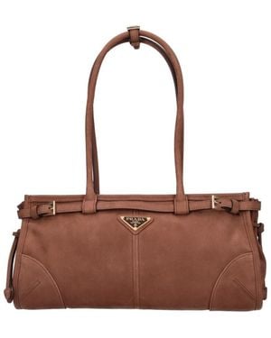 Prada Borsa A Mano Media "Bonnie" - Marrone
