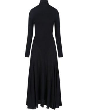 Alaïa Dress With Turtleneck - Black