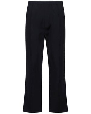 Prada Re-Nylon And Cotton Trousers - Blue