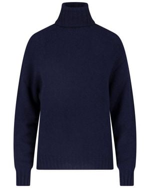 Ma'ry'ya Cashmere And Virgin Wool Jumper - Blue