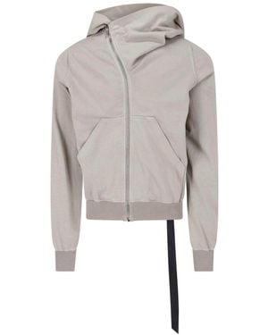 Rick Owens Zip Hoodie "Mountain" - Grey