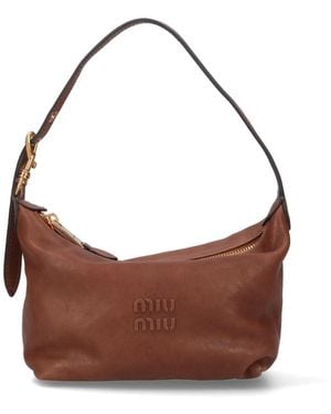 Miu Miu 'Case' Shoulder Bag - Brown