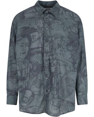 Magliano 'Alda's Twisted' Viscose Shirt - Blue