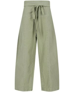 Matteau Wide Trousers "Fisherman" - Green