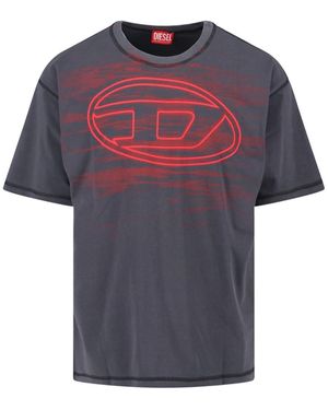 DIESEL "T-Boxt-T5" Logo T-Shirt - Blue