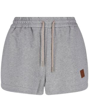 Fendi Jersey Shorts - Grey