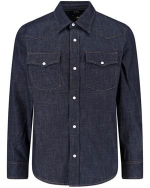 A.P.C. Denim Shirt - Blue
