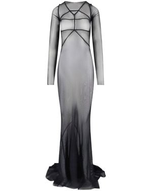 Rick Owens Maxi Dress "Temple" - White