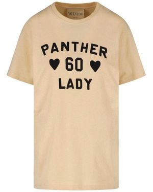 Valentino T-Shirt “Panther 60 Lady” - Natural