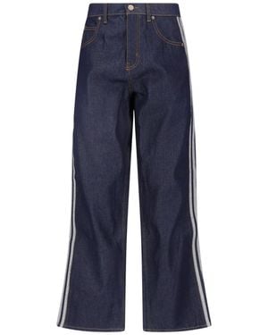 adidas Wide Jeans "Firebird" - Blue