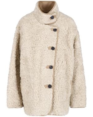 Low Classic Reversible Faux Fur Jacket - Natural