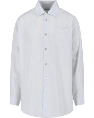 Our Legacy Vast Striped Patterned Shirt - White