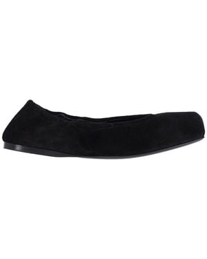 Alaïa "Flat" Square Ballet Flats - Black
