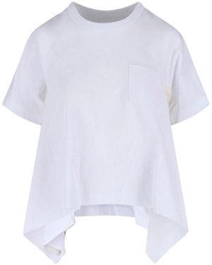 Sacai T-Shirts And Polos Cotton - White