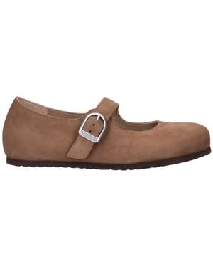 Birkenstock Mary Jane Flat Shoe - Brown