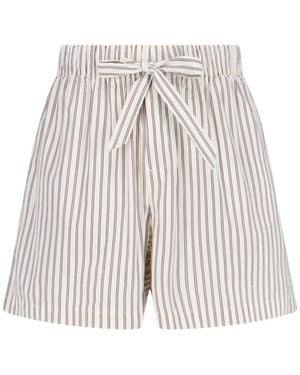 Tekla Pyjama Shorts - White