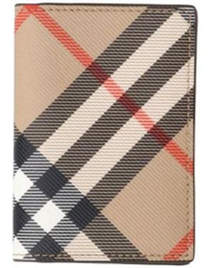 Burberry Bi-Fold Card Holder “Flint” - White