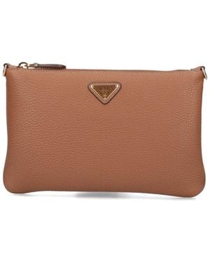 Prada Logo Pouch - White