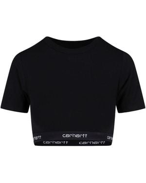 Carhartt 'W' Script' Crop Top - Black