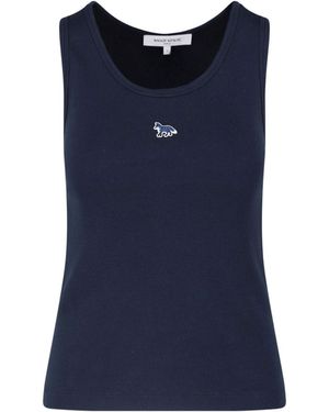 Maison Kitsuné Tank Top Baby Fox - Blue