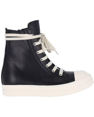 Rick Owens "High-Top" Trainers - Blue