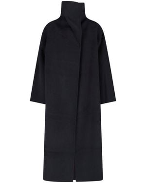 Almala Double-Breasted Coat "Kaity" - Black