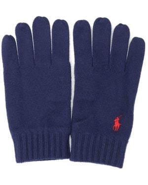 Polo Ralph Lauren Logo Gloves - Blue